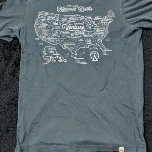 The landmark project size medium t shirt, graphic nps maps shirt sleeve shirt